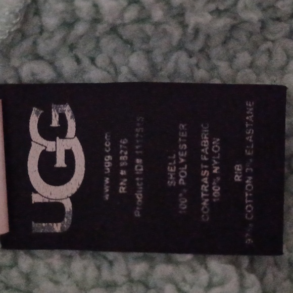 UGG Niko Sherpa Crewneck Mint Green Pullover Sweater * SZ S - Picture 9 of 9